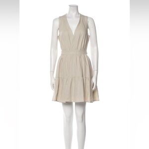 Christian Lacroix Linen Wrap Mini Dress